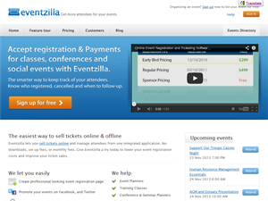 Screenshot of Registration and Payments for your Events