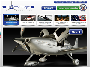 Screenshot of Coast Flight Training and Management