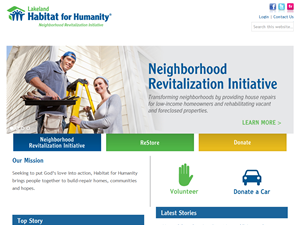 Screenshot of Habitat for Humanity