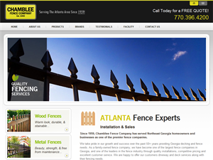 Screenshot of Atlanta Fence Contractors