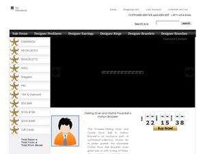 Screenshot of Designer Jewelry Store