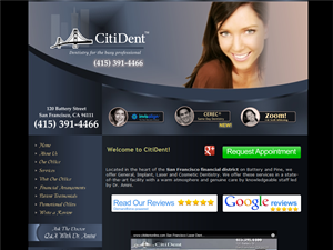 Screenshot of San Francisco Cosmetic Dentist