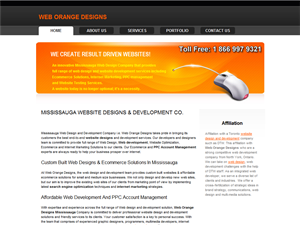 Screenshot of Mississauga Web Design