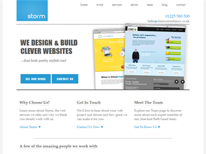 Screenshot of Web Design Bath