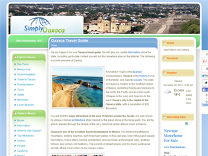 Screenshot of Oaxaca Travel Guide