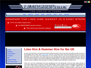 Screenshot of Hummer Limos