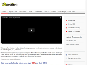 Screenshot of Top Position Search Engine Optimisation 
