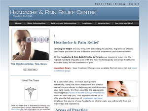 Screenshot of Toronto Headache Clinic