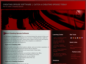 Screenshot of Cheating Spouse Spy