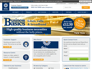 Screenshot of Business Broadband