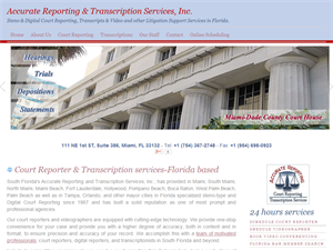 Screenshot of Transcription Miami