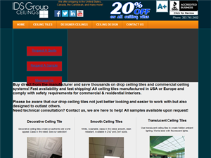 Screenshot of Tiles & Suspened Ceiling Systems