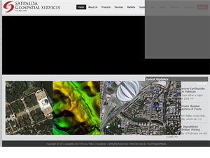 Screenshot of Satellite Imagery Services