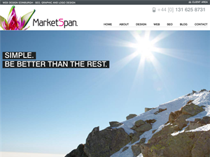 Screenshot of Web design Edinburgh