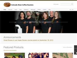 Screenshot of Colorado River Coffee Roasters