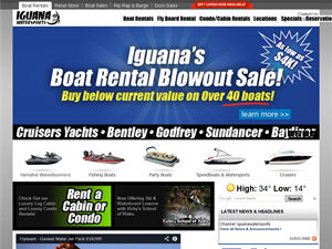 Screenshot of Boat Rental Ozarks