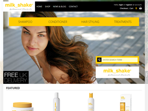 Screenshot of Natural Hair and Beauty Products from the Salon