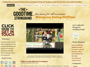 Screenshot of Bluegrass Wedding Band