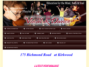 Screenshot of Singing, Music & Dance Lessons Ottawa