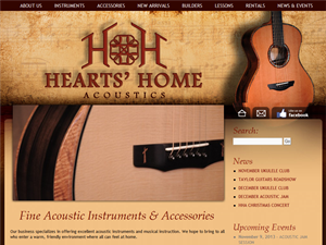 Screenshot of Handmade Guitars