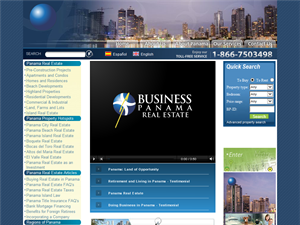 Screenshot of Panama Real Estate