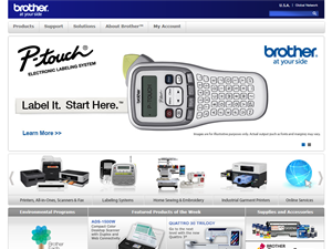 Screenshot of Brother USA Printers