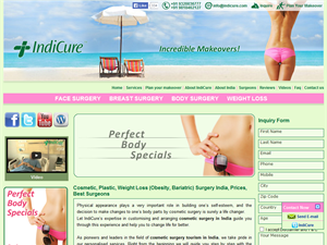 Screenshot of Affordable Cosmetic Surgery in India