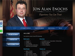 Screenshot of Law Office of Jon Alan Enochs