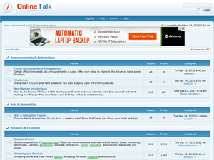 Screenshot of Online Talk