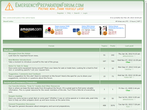 Screenshot of Emergency Preparation Forum