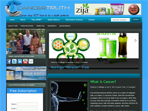 Screenshot of Natural Cancer Cures