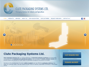 Screenshot of Clute Packaging Systems Ltd.