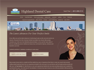 Screenshot of St Paul Dentists