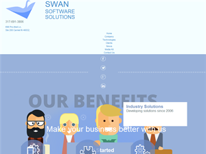 Screenshot of Swan Software Solutions