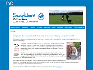 Screenshot of Scaplehorn Pet & House Sitting