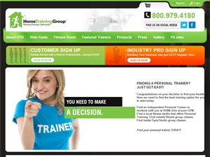 Screenshot of Certified Personal Trainers