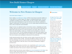 Screenshot of New Build Homes - Glasgow