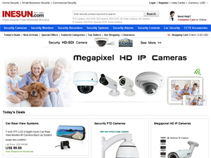 Screenshot of China Wholesale CCTV Security Cameras