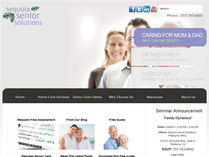 Screenshot of Home Care Sonoma County