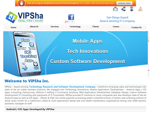 Screenshot of Application Development Outsourcing