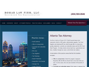 Screenshot of Alabama Tax Attorney