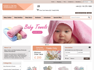 Screenshot of Baby Clothing and Schoolwear Wholesale