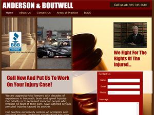 Screenshot of Personal Injury Attorney Hammond LA