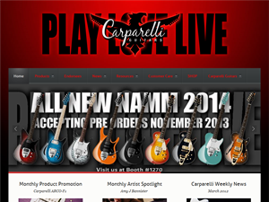 Screenshot of Carparelli Guitars