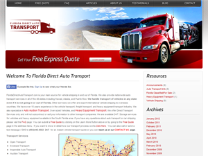 Screenshot of Auto Transport Florida