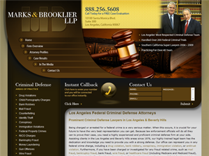 Screenshot of Los Angeles Federal Criminal Defense Attorneys