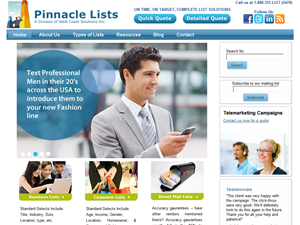 Screenshot of Pinnacle Lists