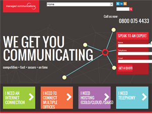 Screenshot of Managed Communications