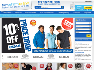 Screenshot of www.buytshirtsonline.co.uk