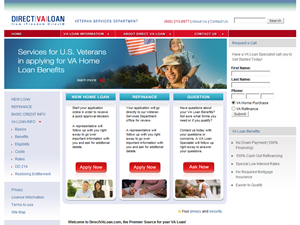 Screenshot of VA Home Loans